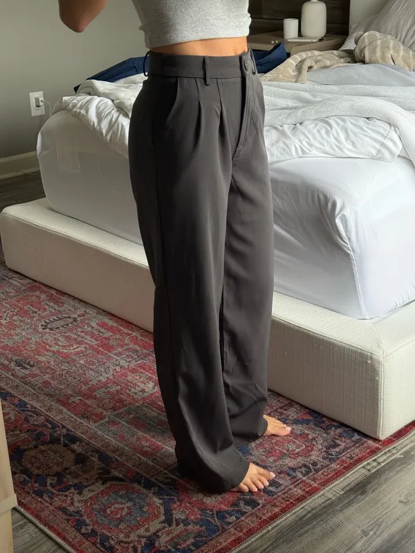 Princess Polly Archer Pants Slate - Image 3
