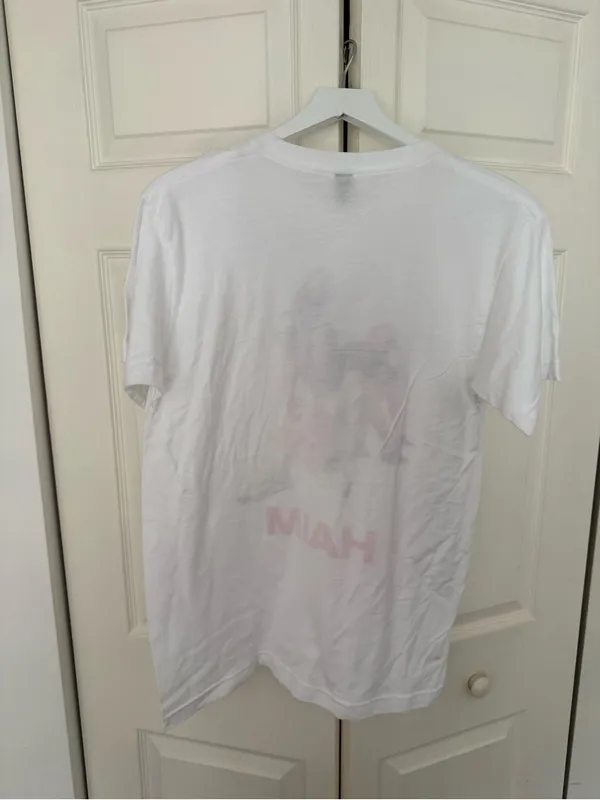 HAIM Band Tee White Crewneck Cotton T-Shirt HAIM Sisters Size Medium - Image 5