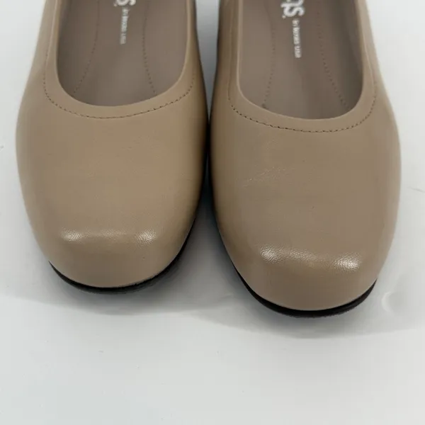 SAS Nude Leather Comfort Pumps Low Heel‎ USA Made 6.5 M Classic Work - Image 3