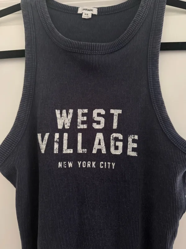 Garage Navy Ribbed 'West Village' Tank Top - Image 2