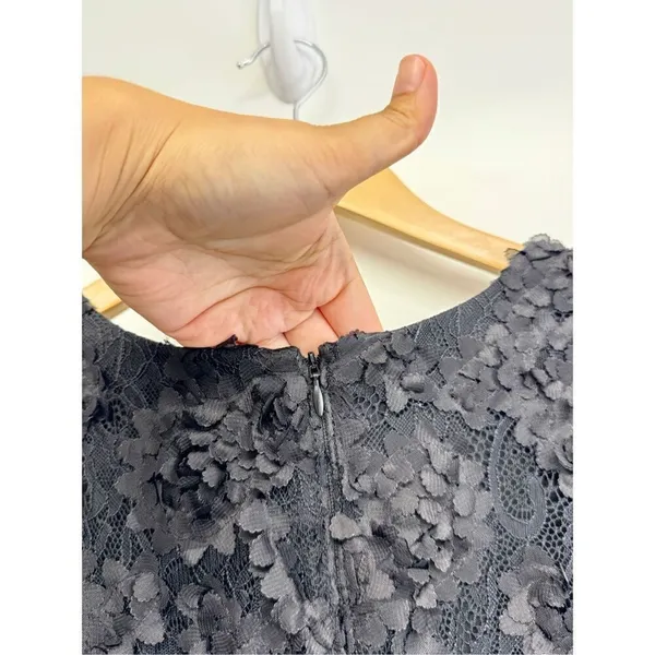 AQUA Formal Dress Size 2 Black Lace Knee Length Cocktail‎ Party Short Sleeve NWT - Image 10