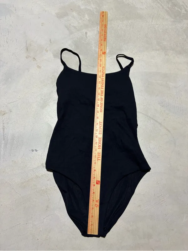 Aerie Black One-Piece Swimsuit full coverage large - Image 2
