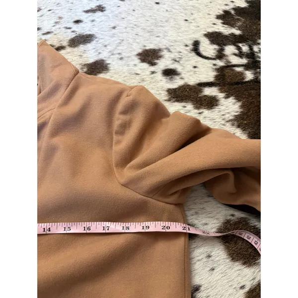 Tuckernuck Emerson coat dress Size Medium Tan Elbow Patch - Image 11