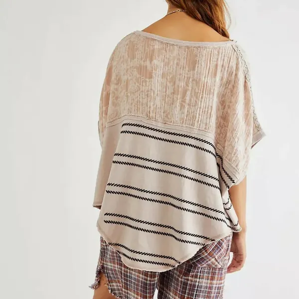 FREE PEOPLE Right Back Dolman Sleeve Top Size L Oversized - Image 8