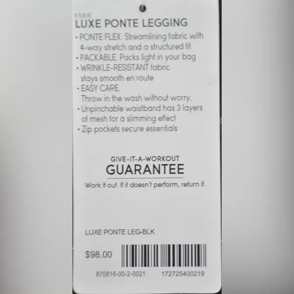 Athleta Luxe Ponte‎ Legging with Faux Leather Trim XSP - Image 8