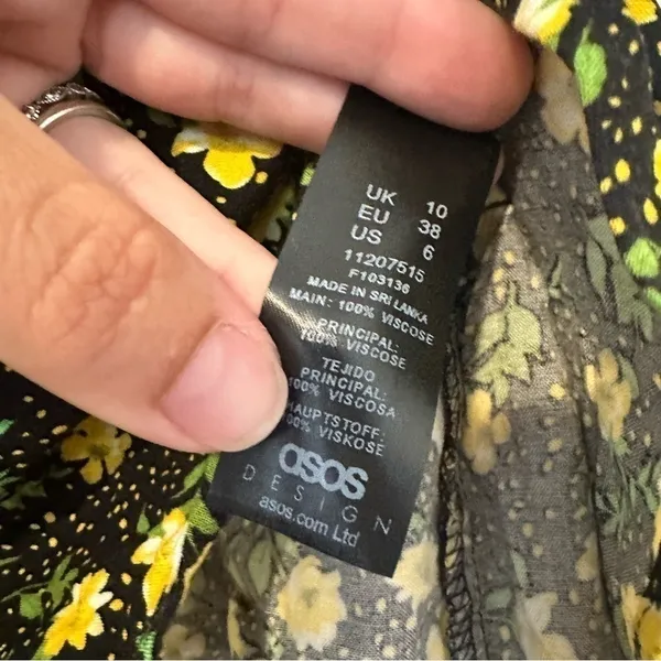 ASOS Floral Print Flutter Sleeve Blouse - Image 4
