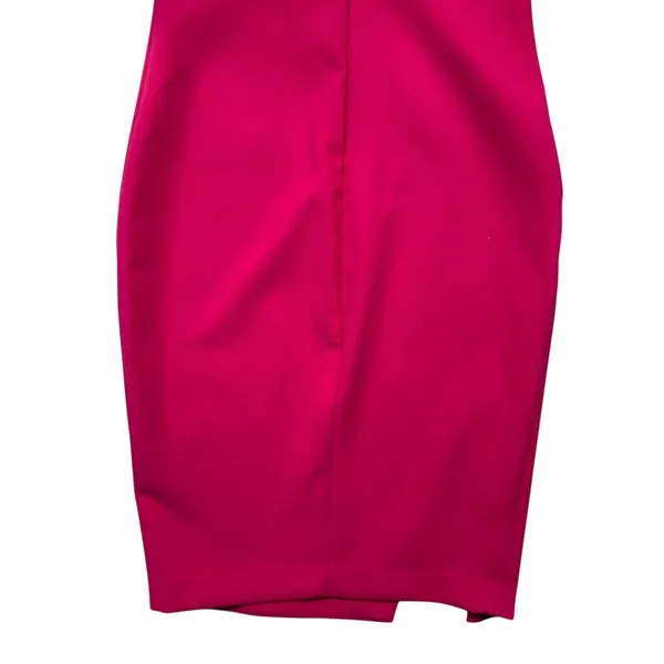 Likely Fuchsia Pink One‎ Shoulder Sheath Bodycon Party Chic Dress Slit Size 8 - Image 9