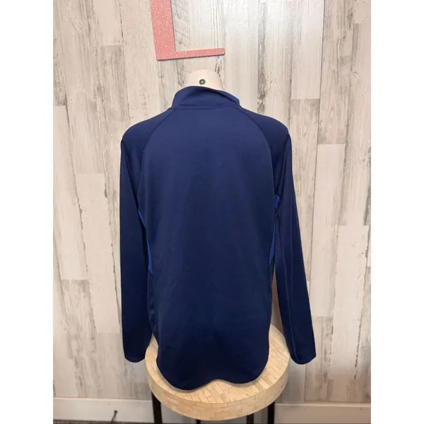 Lands’ End The Outfitters Quarter Zip Pullover | Navy Blue | Size Large - Image 3