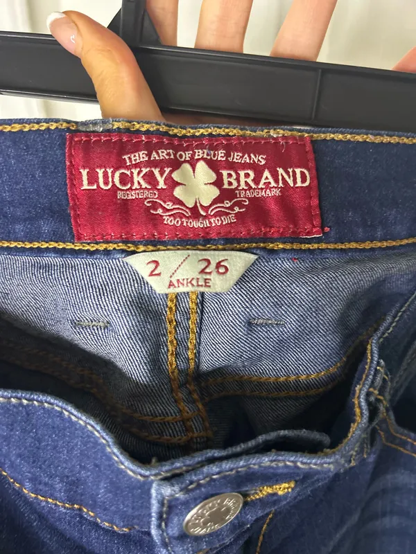 Lucky low rise dark jeans - Image 3