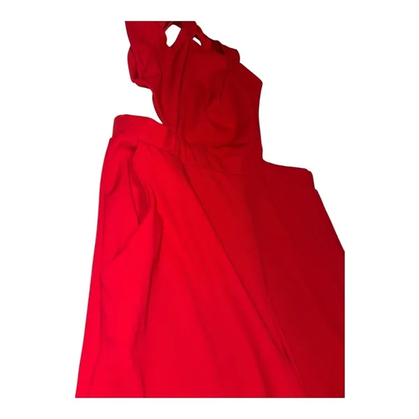 Mm Mm Mm Red Wide Leg Sleeveless Pants Jumpsuit, Womens‎ XL - Image 6