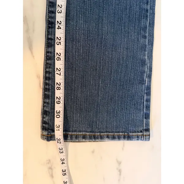 Abercrombie & Fitch Vintage 5 Pocket Bootcut Jeans Medium Wash Blue 2R Low Rise - Image 10