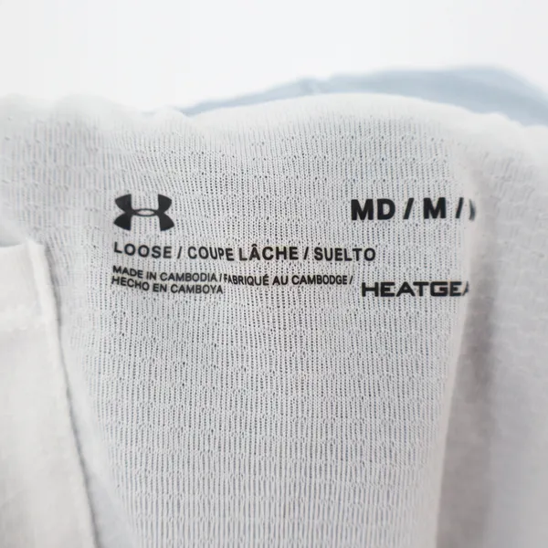 Under Armour Shorts Womens Medium HeatGear Fly By Gray Mesh Active Excellent - Image 3