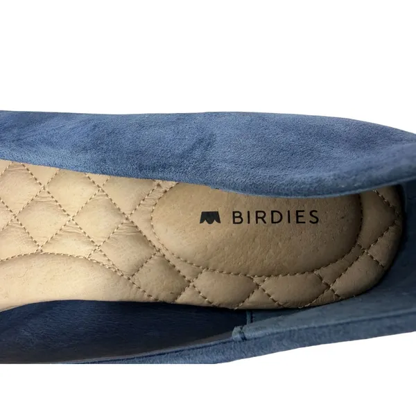 Birdies The Goldfinch Pointed Toe Suede Ballet Flats Indigo Blue Size 8 - Image 15