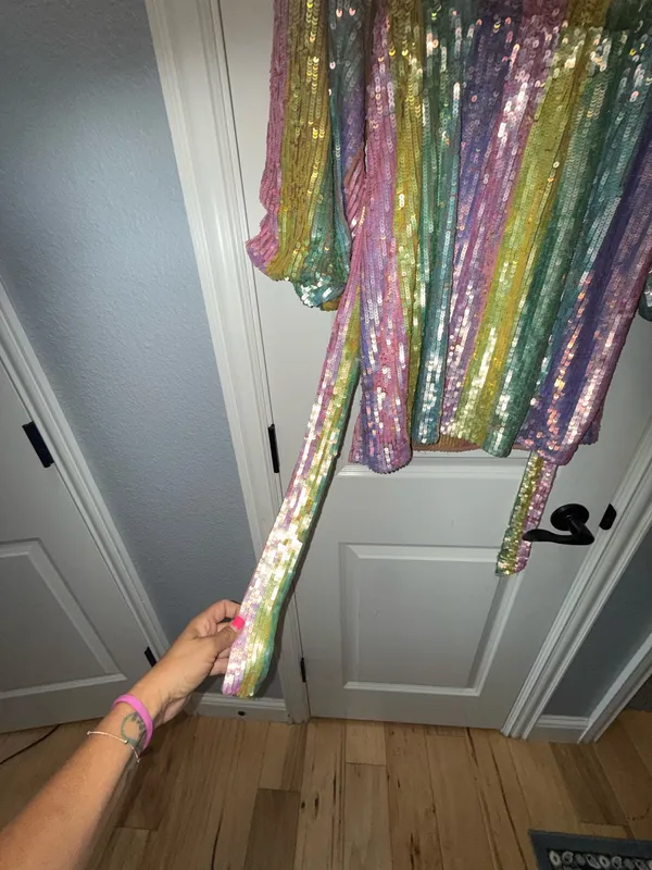 Show Me Your Mumu Rainbow Sequin Mini Dress - Image 7