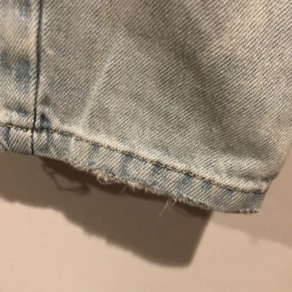 Garage Light Wash Distressed Straight Leg Jeans - Image 4
