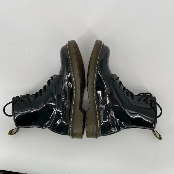 Dr. Martens 1460 W Black Patent Leather Ankle Boots Women's US 7 UK 5‎ EU 38 - Image 5