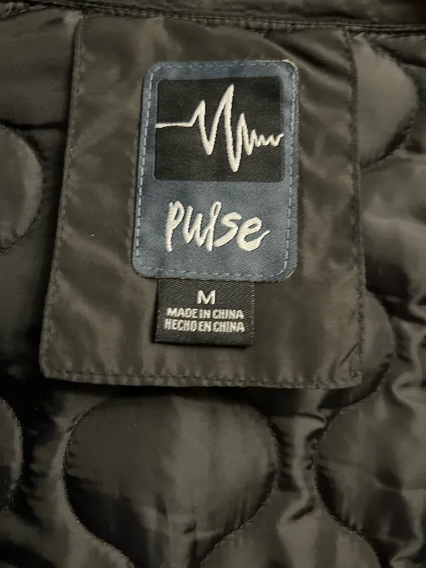 Pulse Black Quilted Winter Jacket - Image 6