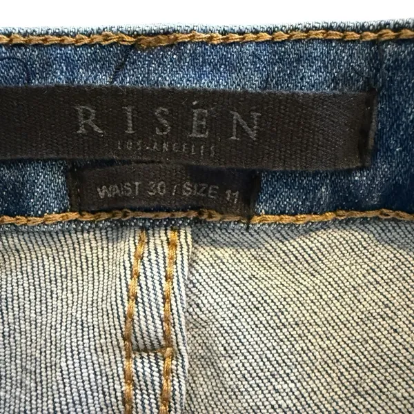 Risen Jeans Straight Distressed Ankle Women’s Jeans Size 30/11 - Image 7