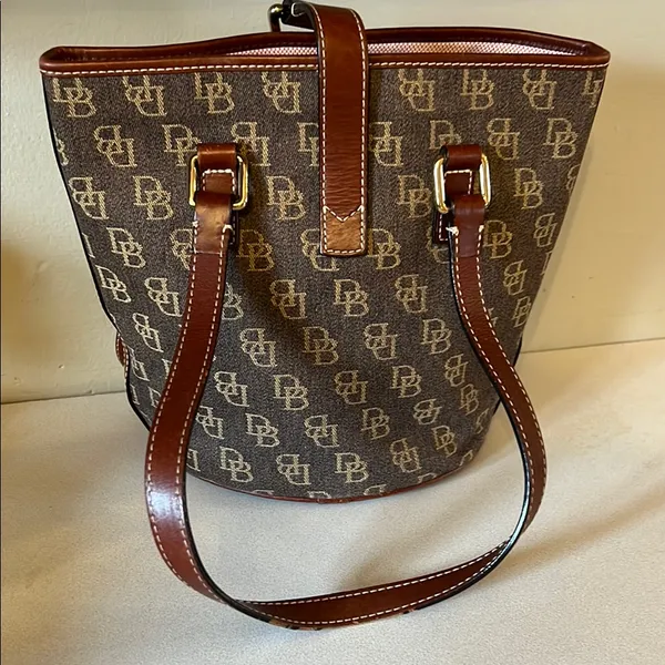 Dooney & Bourke Brown Monogram Tote Bag - Image 3