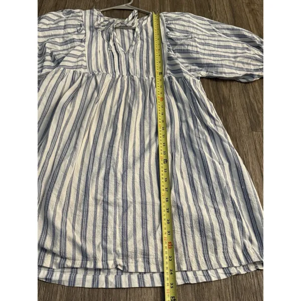 Universal Threads Women's Puff Sleeve Mini Striped‎ Dress Size S - Image 5