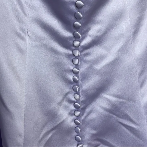 Vintage Amy Lee Hilton Bridal Formal Dress Lavender - Image 2