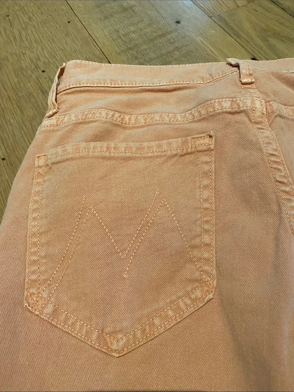 Mother The Insider Ankle Fray Jeans Chalk It Up Size 28 - Image 10