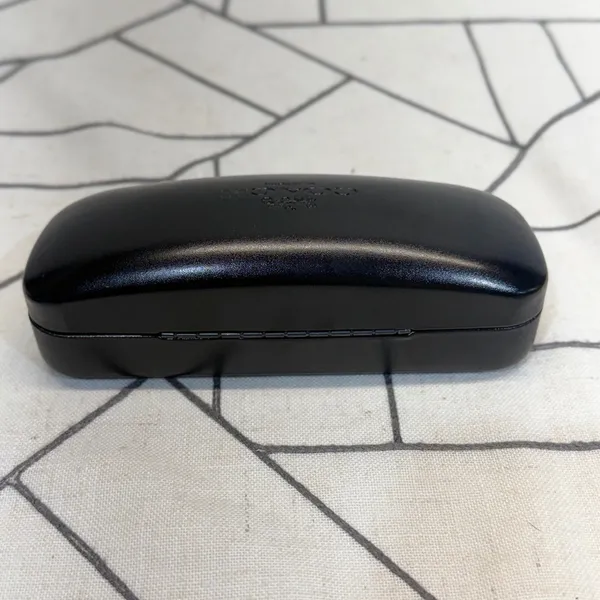 Coach Eyeglasses Case OS Black Hard Shell Clamshell with Cleaning Cloth - Image 7