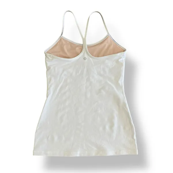 Lululemon Athletica Women’s White Y‎ Strap Tank Size 6 Athletic, Gym, Workout - Image 4