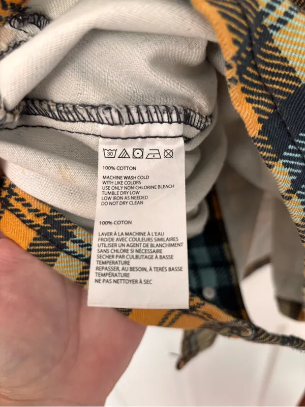 Urban Outfitters Women's Dress Sleeveless Button Down Denim Brown Plaid Size 6 - Image 6