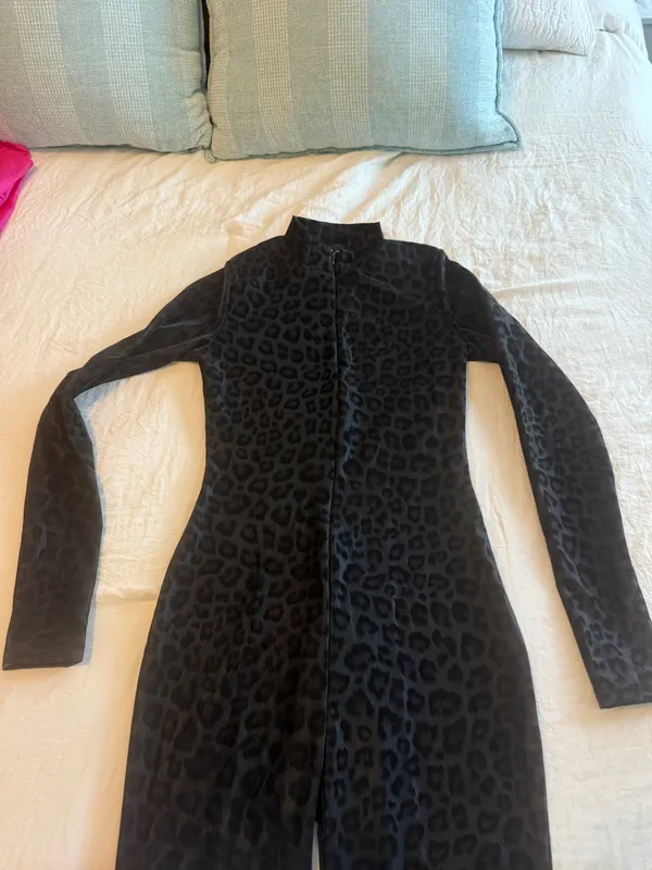 Black Windsor cheetah body suit - Image 2