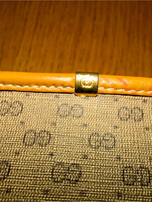 Gucci Monogram Crossbody Bag with Scarf Accent vintage - Image 5