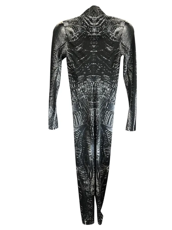 Burned Zombie Costume /Pattern Full-Body Jumpsuit - Image 2