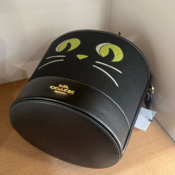 coach Trick Or Treat Bucket With Halloween Cat cw532 - Image 4
