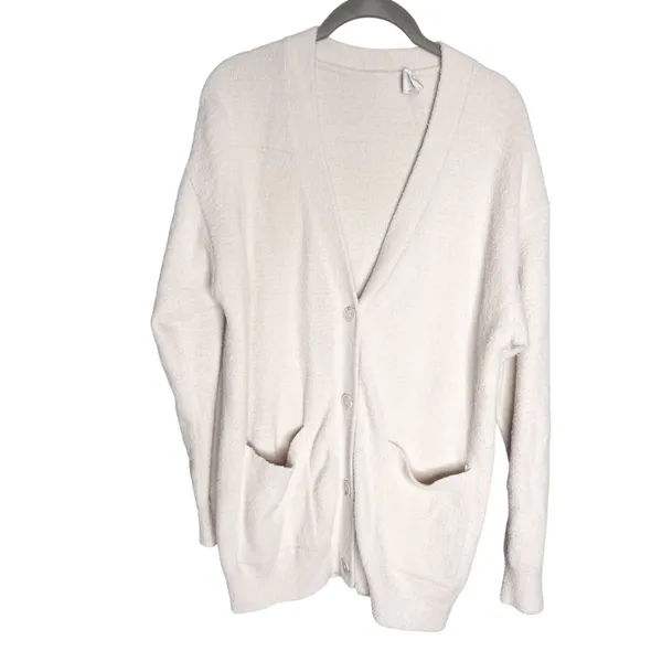 Aritzia Wilfred Free Hush Knit Oversized‎ Cardigan Size XS Cream Off White - Image 5