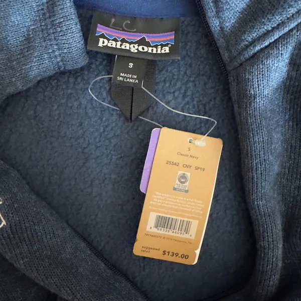 3009 | NWT Patagonia Better Sweater Full Zip Jacket Navy Womens S *Embroidered* - Image 8