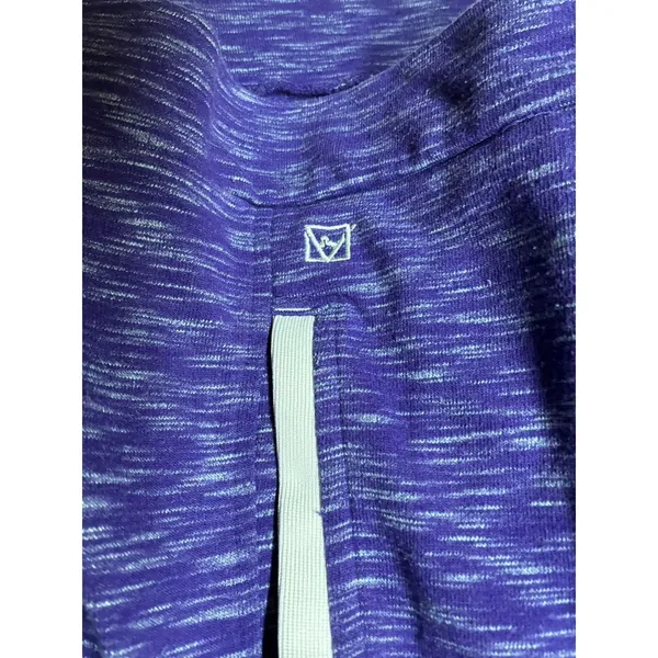 Avalanche‎ Athletic Pullover Top Women's Small Purple White Kangaroo Pocket LOGO - Image 2