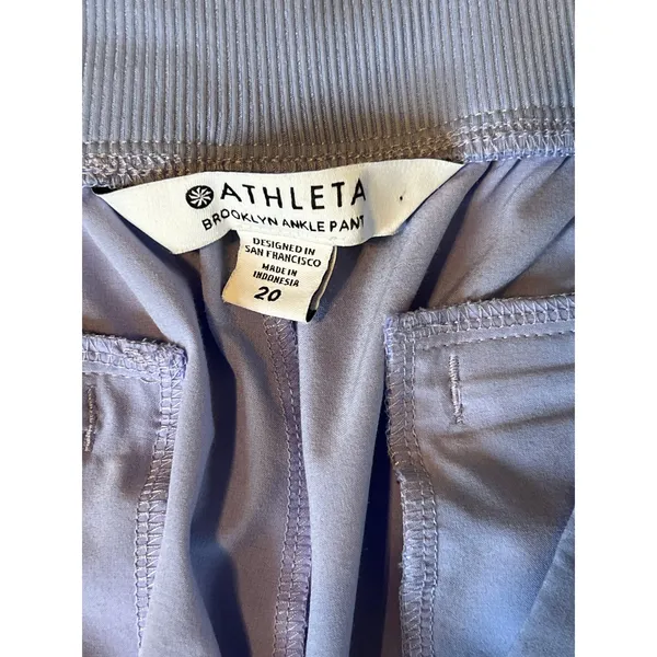 Athleta Women’s Brooklyn Ankle Pant. Light Purple. Size 20 - Image 3