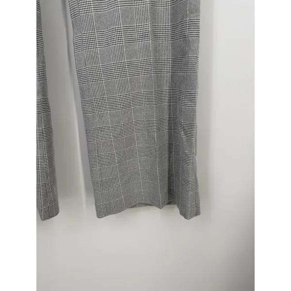 DKNY Wide leg Pants Gray Plaid Womens Size 16 - Image 4