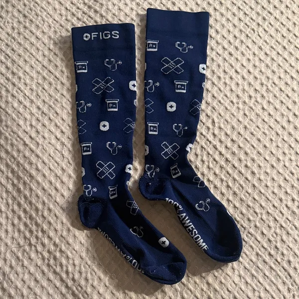 Figs Navy Medical Icon Compression Socks - Image 2