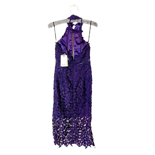 NWT Bardot Gemma lace dress purple‎ Sz 4 - Image 7