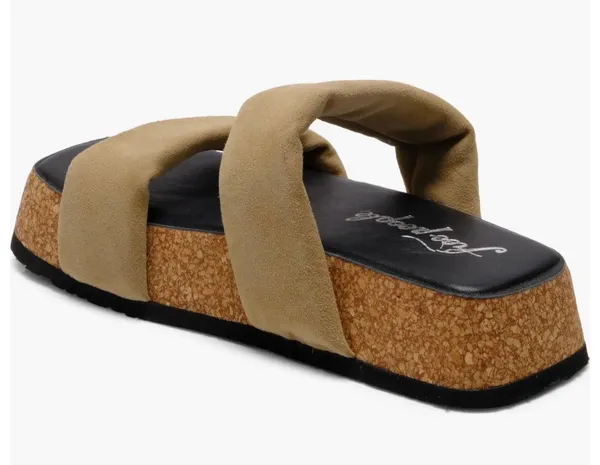 Free People NWOT Tan Chunky Sandals - Image 2