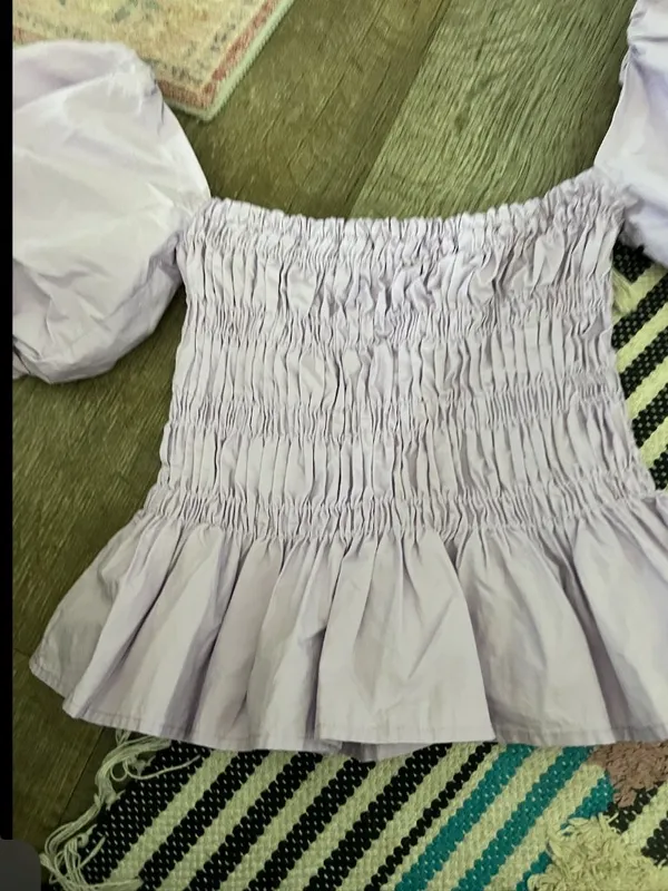 ASTR The Label SAVINA BUBBLE SLEEVE TOP SOLD OUT ONLINE size XS - Image 11