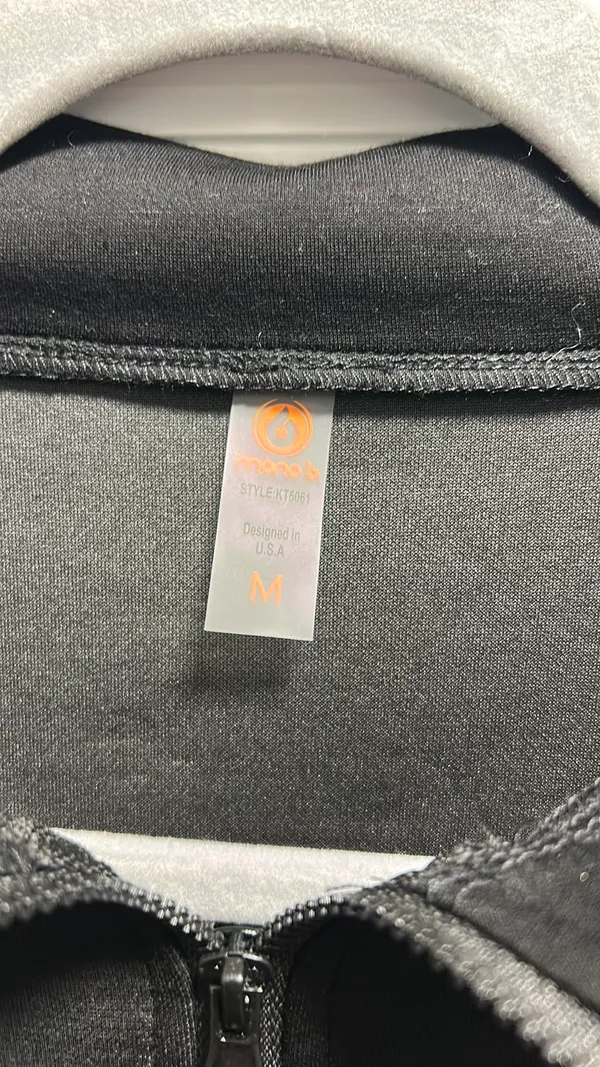 Black Quarter-Zip Mono B - Image 2