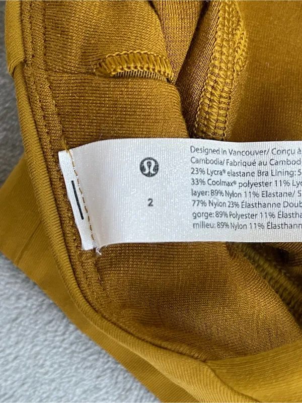 Lululemon Free to be Elevated sport bra gold spice mustard yoga Pilates gym 2 - Image 7