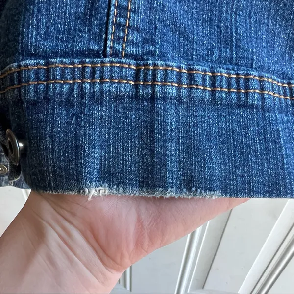 St. John's Bay women’s Blue Jean Jacket SIZE XL - Image 5