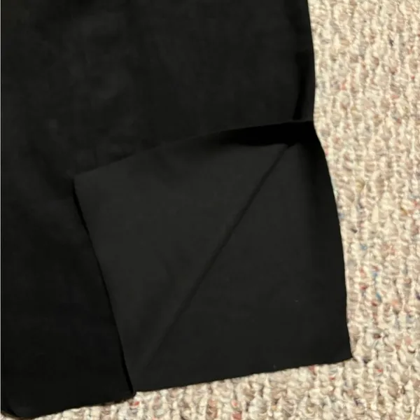 Wilfred Aritzia Vegan Suede Slit Lis Pencil Skirt Black- Size 0 - Image 8