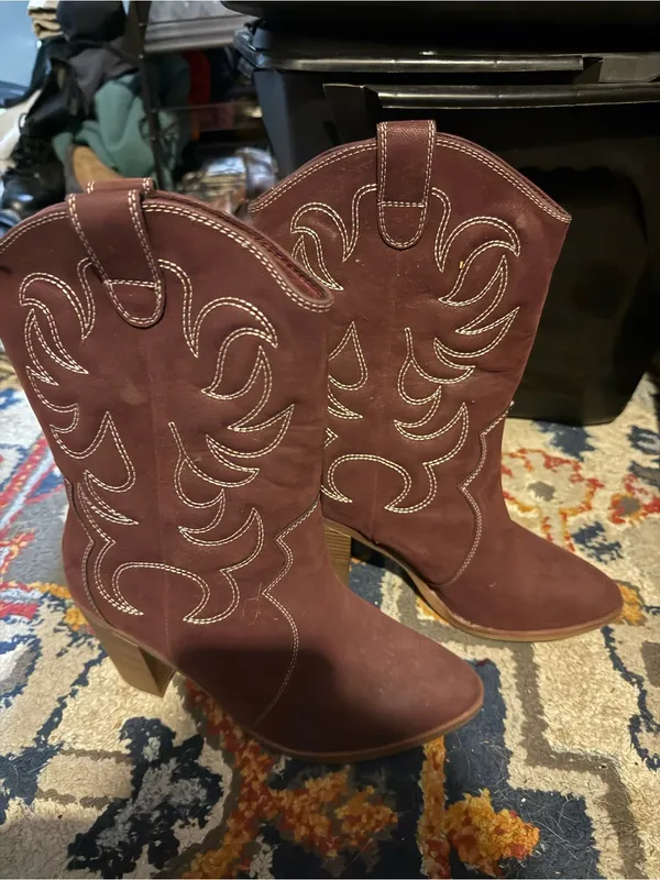Cowboy boots Red Size 8.5 - Image 2