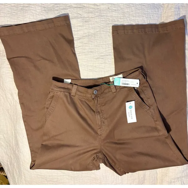 Cosmic Blue Love Portia High Rise Wide Leg Pants Brown Stitch Fix Exclusive 31 - Image 4