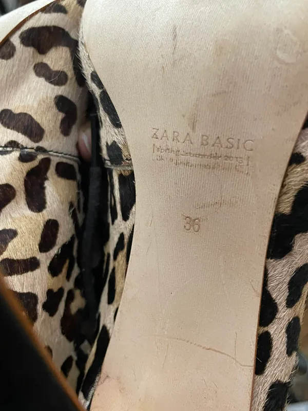 Leopard Print Lace-Uo Heels - Image 10