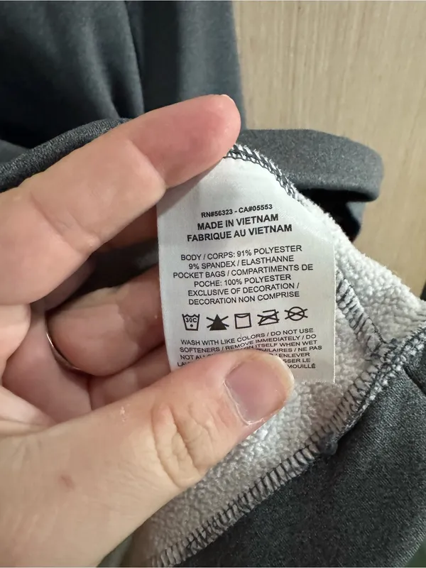 Women’s Nike Cropped Gray and Black Quarter-Zip Sweatshirt Size XL - Image 4